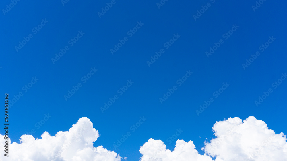Canvas Prints 爽やかな青空と雲の背景