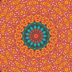 Abstract geometric mosaic vintage ethnic seamless pattern ornamental