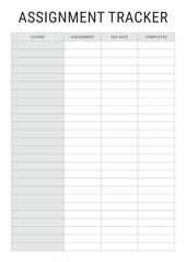 Assignment Tracker