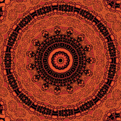 Rectangular multicolored ornament for design and background