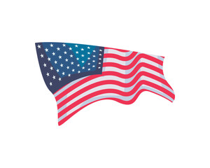 Obraz premium flat wavy flag