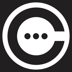 Fototapeta premium Letter C, a new design for Comment logo!