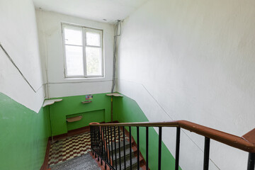 Obraz premium Example of Old Soviet Russian poor interior in Khruschev House