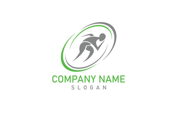 Fitness sport gym Logo Elegant design vector template. Health logo with white background