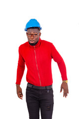 young man engineer in construction.