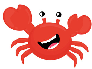 Happy Crab, Sealife Character 