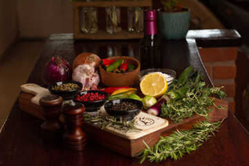 still life with bread and wine