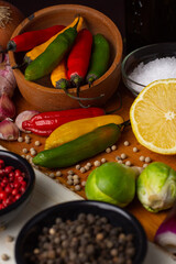 vegetables and spices