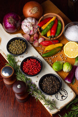 spices and vegetables