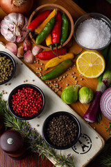 vegetables and spices