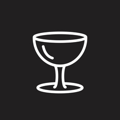 wine glass icon simple design art