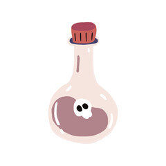 Potion design for halloween on white background 