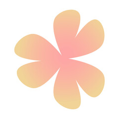 Spring pink flower. Vector illustration. For cards, invitations, stickers, prints and posters, holidays and parties.