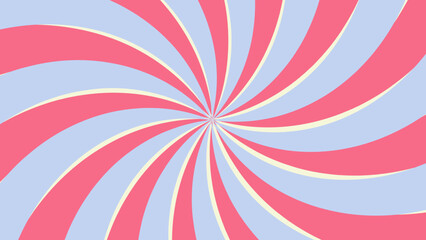 Fototapeta premium aesthetic retro pink and blue spiral striped backdrop illustration, perfect for wallpaper, backdrop, postcard, background, banner for your design