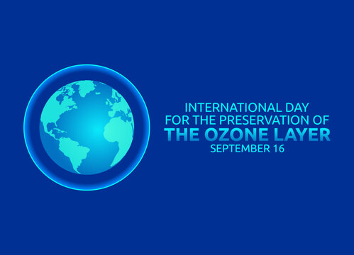 vector graphic of international day for the preservation of the ozone layer celebration. flat design. flyer design.flat illustration.