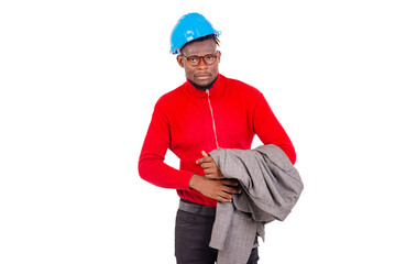 young business man engineer in construction.