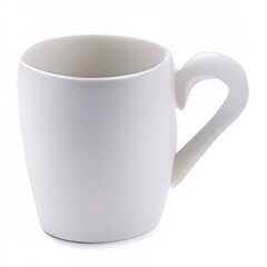 white cup isolated on white background 