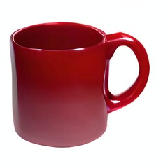 red cup isolated on white background