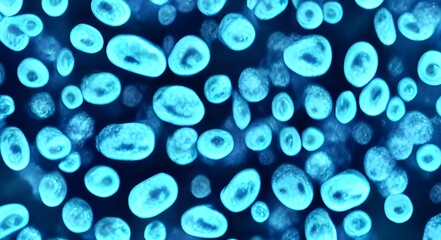 Coronavirus 2019-nCov novel coronavirus concept. Microscopic view of virus cells close up. Dangerous ncov corona virus, SARS pandemic risk. 