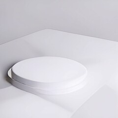 white plate for mockup products presentation 