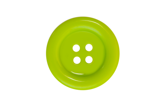 One isolated green button