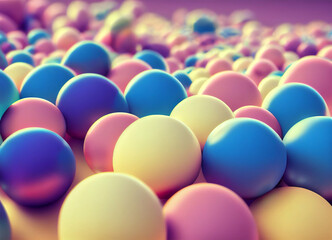 Abstract Colorful Balls Background Wallpaper