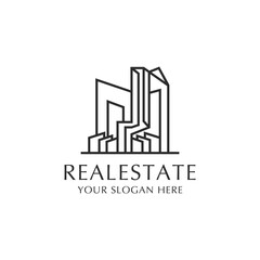 Realestate logo icon vector image Investasi 