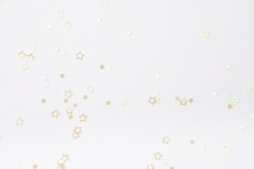 sparkles stars on white background with text place - Image