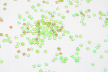 sparkles stars on white background with text place - Image
