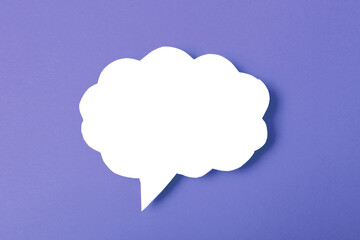 Speech bubble on color background text palce- Image