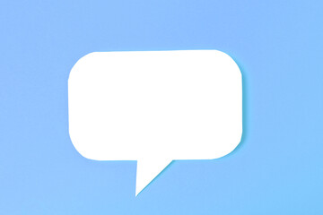 Speech bubble on color background text palce- Image