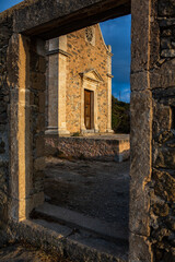 Fototapeta na wymiar The Greek Orthodox Church on the island of Crete.