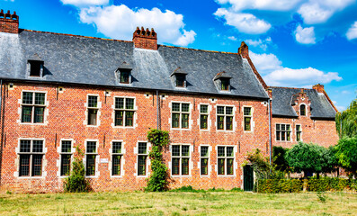 Historical architecture of Great Beguinage of Leuven, Belgium