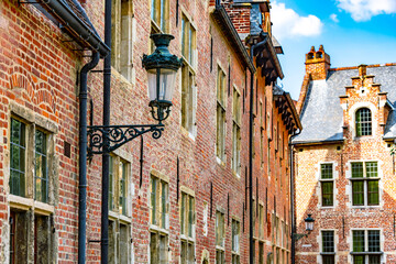 Obraz premium Historical architecture of Great Beguinage of Leuven, Belgium