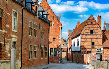 Historical architecture of Great Beguinage of Leuven, Belgium