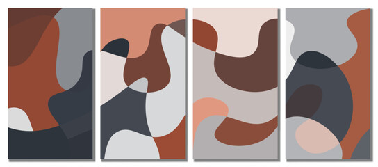 Abstract wavy set background.