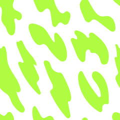 Animal skin seamless pattern in neon color. Vector abstract background. Liquid shapes. Perfect for textile, fabric, wrapping paper. 90s, 00s aesthetic. 