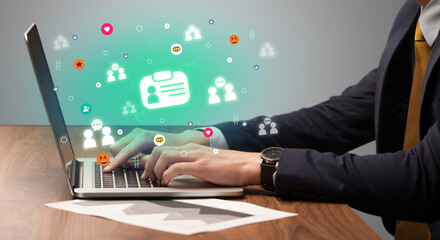 Hand surfing on the social media