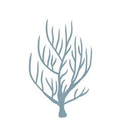 Corals crayon style pastel color