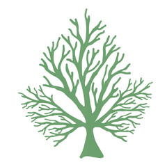 Corals crayon style pastel color