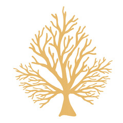 Corals crayon style pastel color