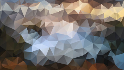 vector abstract irregular polygon background - triangle low poly pattern - color brown grey blue beige sand