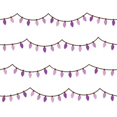 LED purple light seamless background.