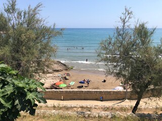 Fototapeta premium view of the beach in spain