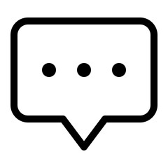 Fototapeta premium chat dots icon