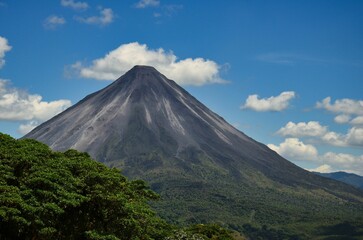 Landscape picture from Volcano Arenal next to the rainforest, Costa Rica. Travel in Central...