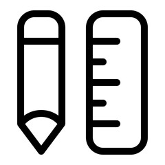 pencil ruler icon