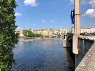 Obraz premium view of the river Prague Czech Republic