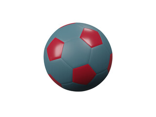 Fototapeta premium Soccer ball isolated. 3D rendering
