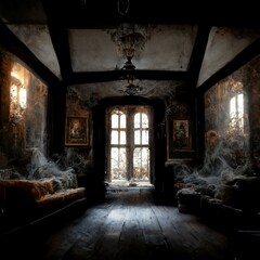 Abandoned Haunted House Interior